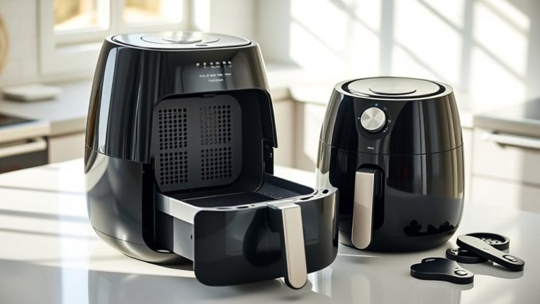 air fryer cleaning features