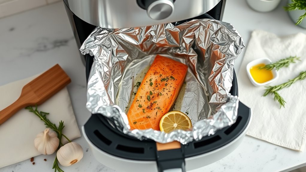 air fryer foil safety tips