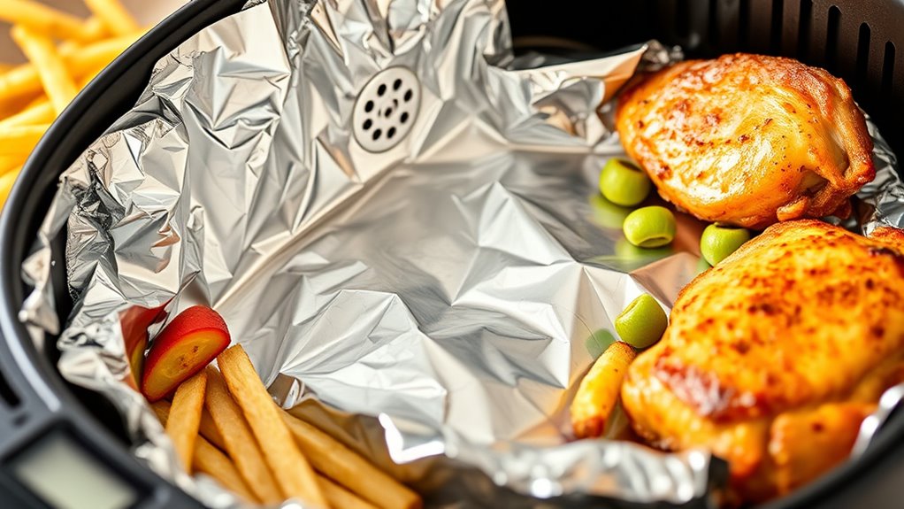 air fryer foil techniques