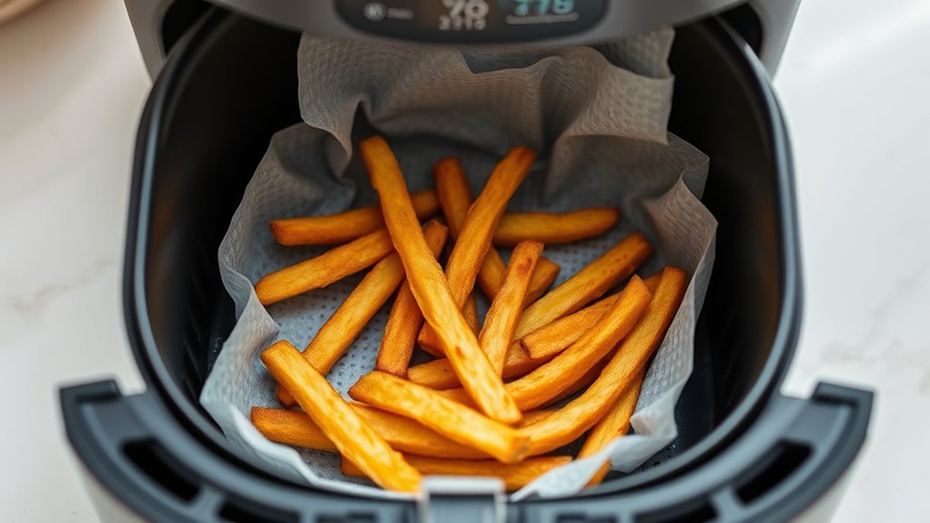 air fryer parchment paper tips