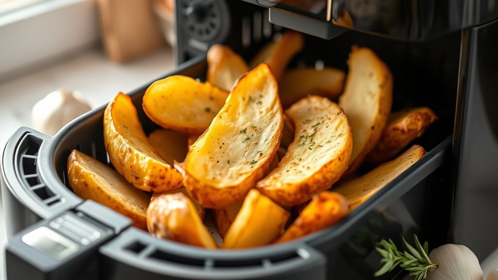 air fryer potato wedge settings
