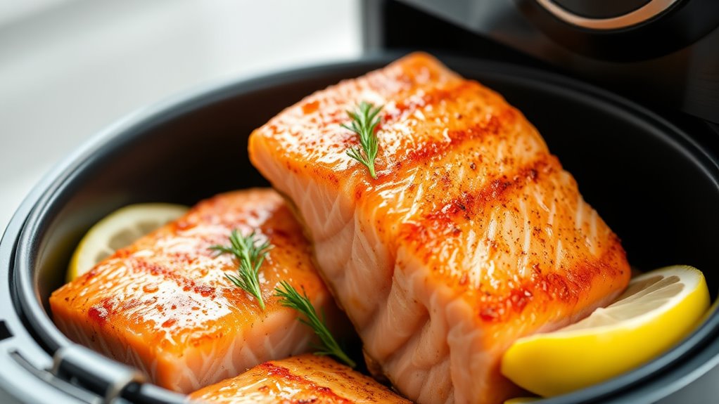 air fryer salmon settings