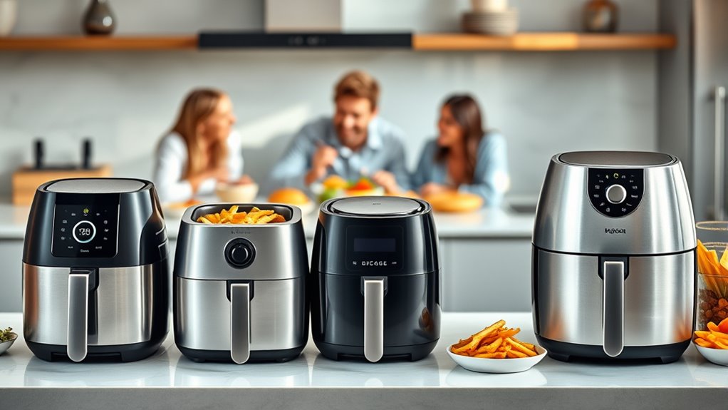 air fryer sizes for families