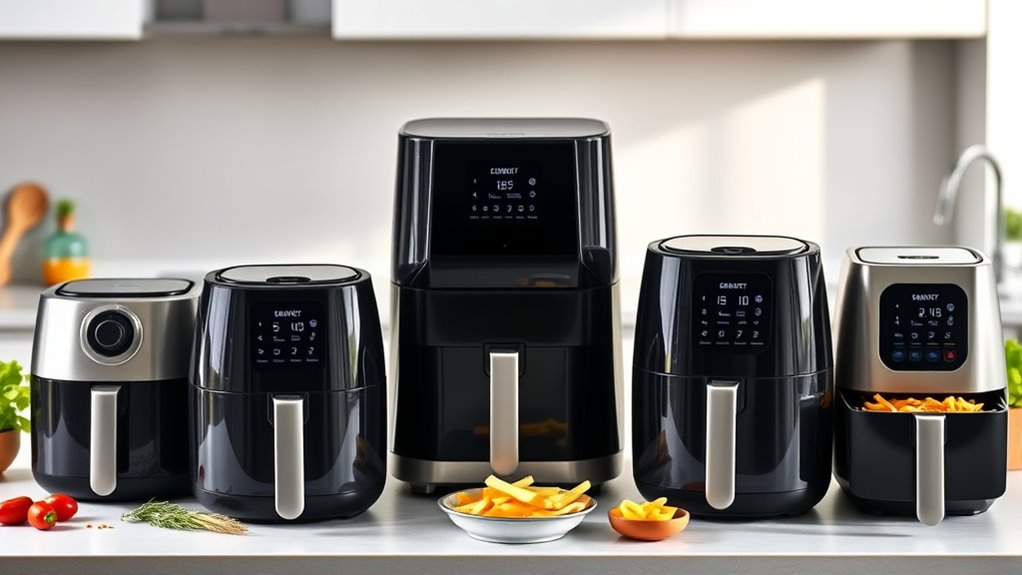 air fryer sizes for three