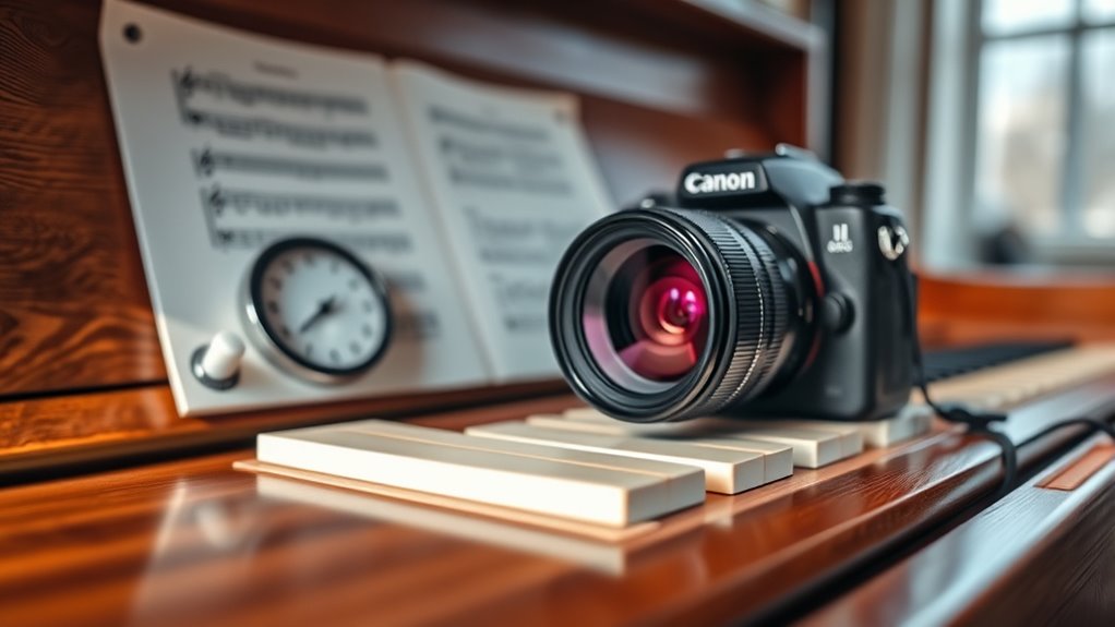 camera features for piano recording