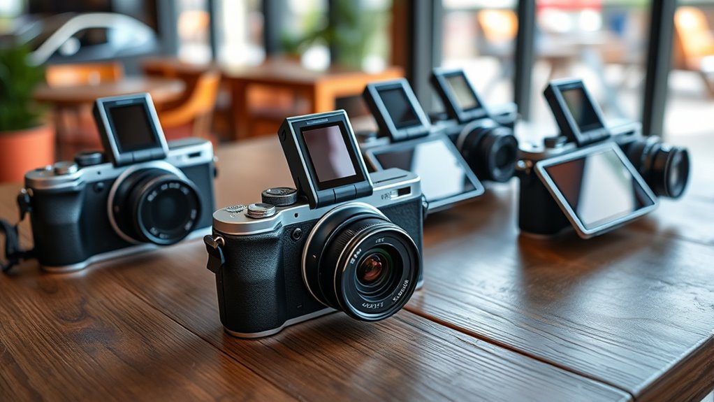 choosing a flip screen camera