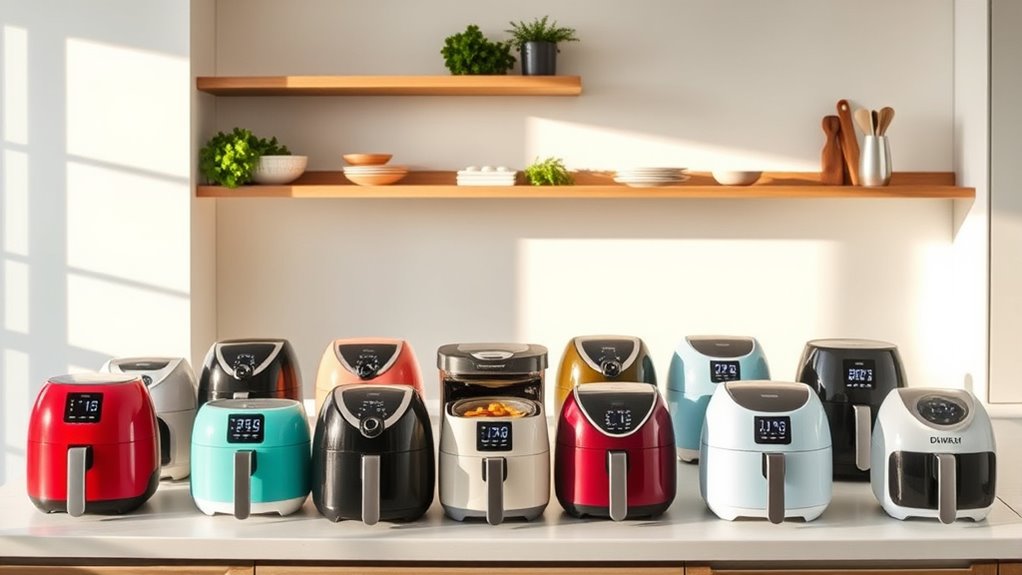 compact small space air fryers