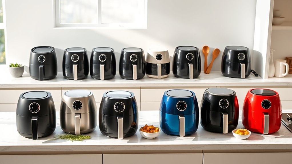 compact space saving air fryers