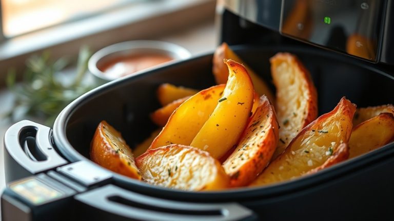 crispy seasoned air fryer wedges