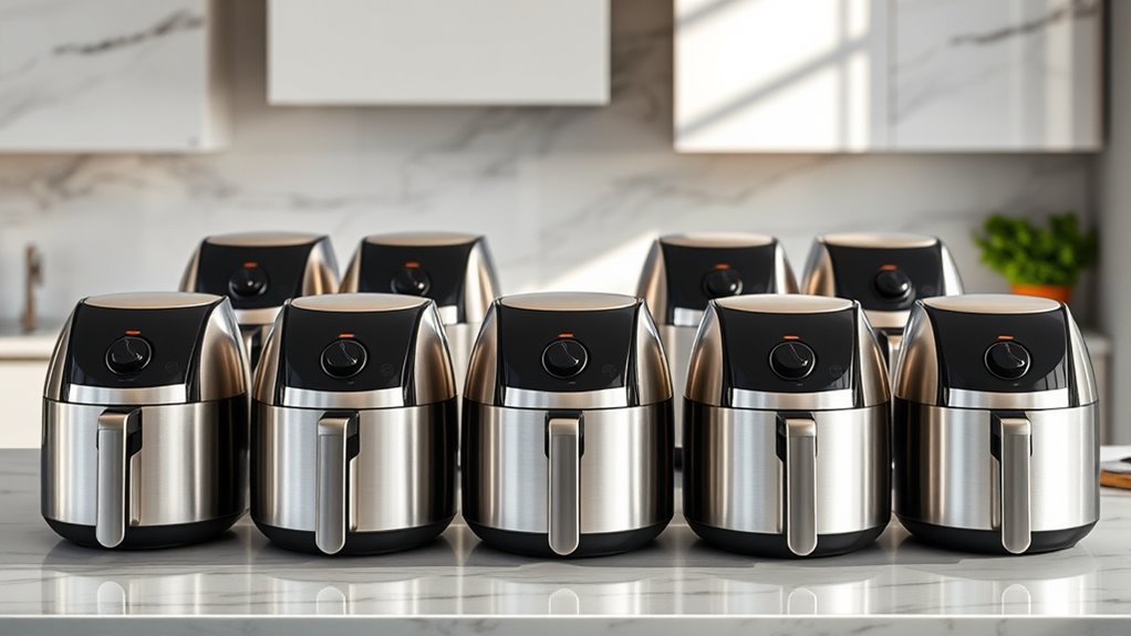 durable stainless steel air fryers