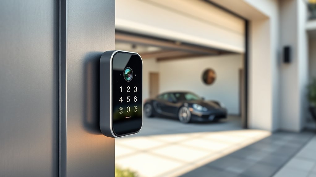 garage door camera keypads