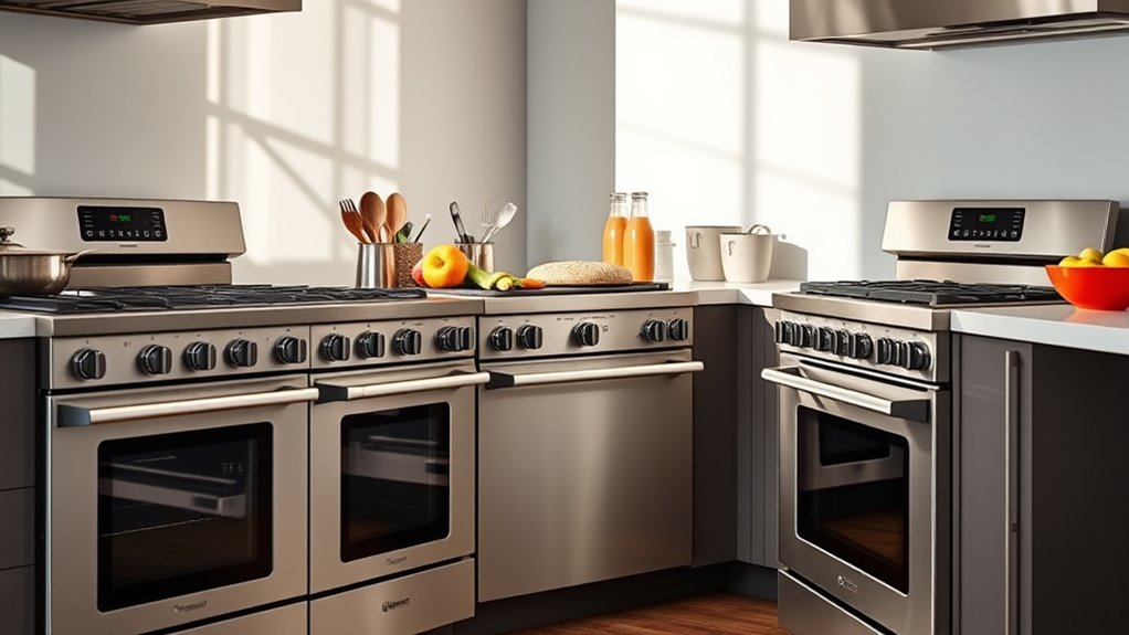 gas ranges with air fryer