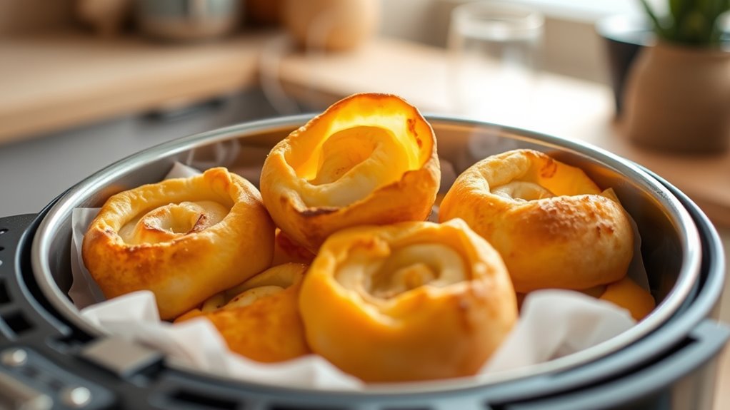 optimal air fryer pizza roll settings
