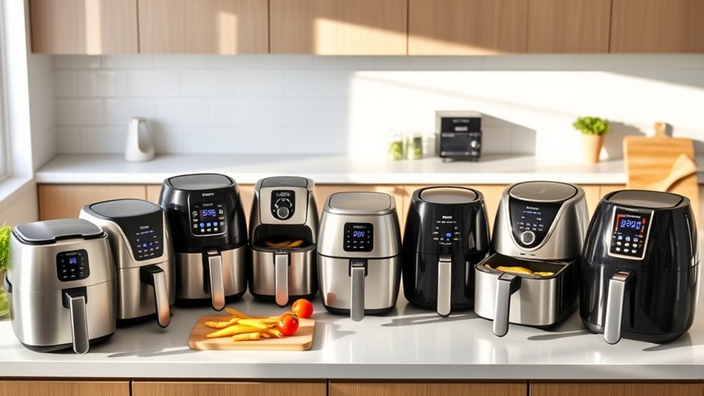 optimal family air fryer sizes