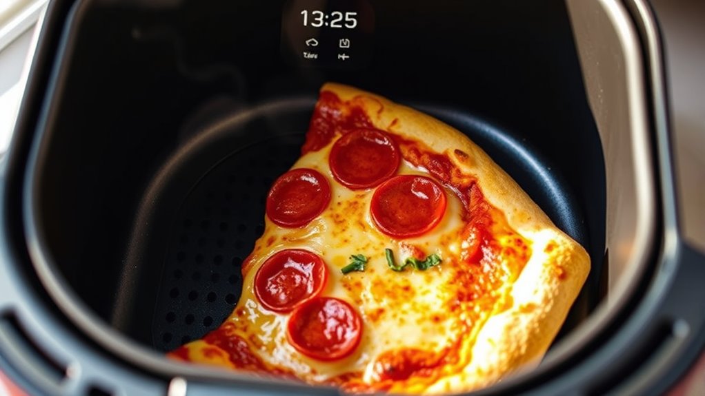 optimal pizza reheating settings