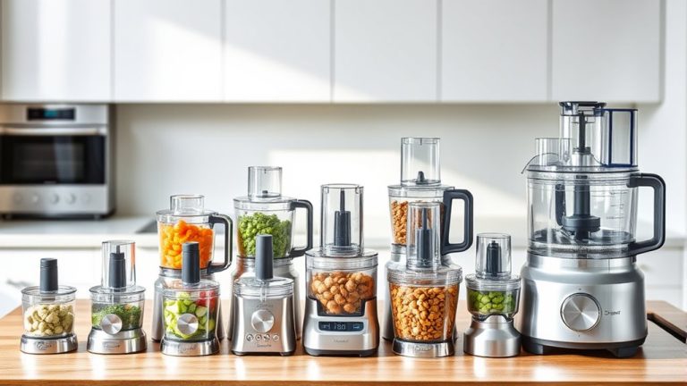 optimal sizes for food processors
