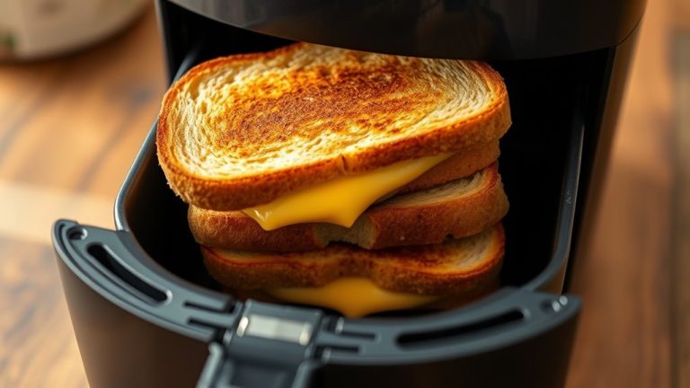 perfect air fryer grilled cheese