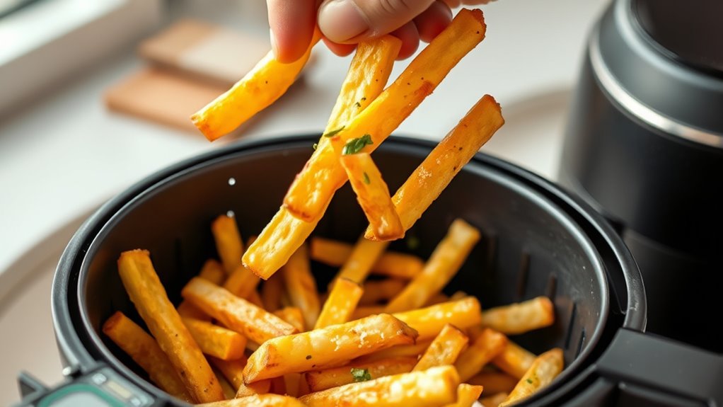 perfect crispy air fryer fries