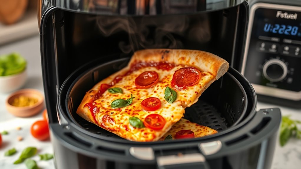 perfect crispy pizza air fryer