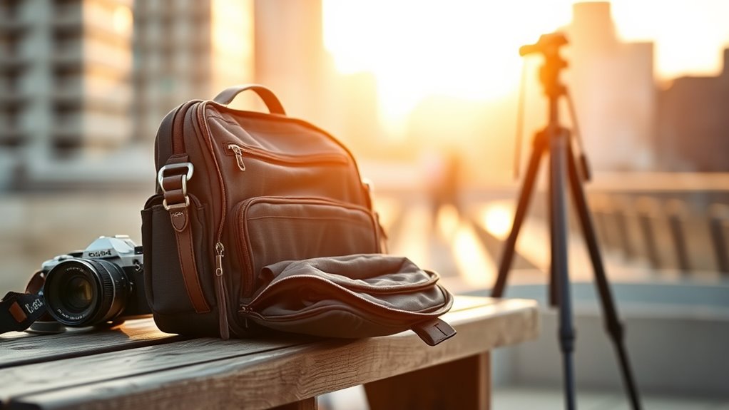 stylish functional camera shoulder bags