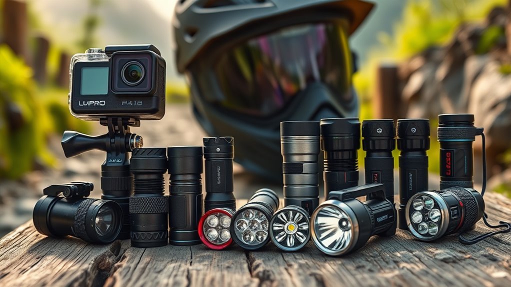 top action camera flashlight picks