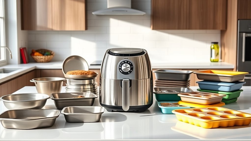 top air fryer baking pans