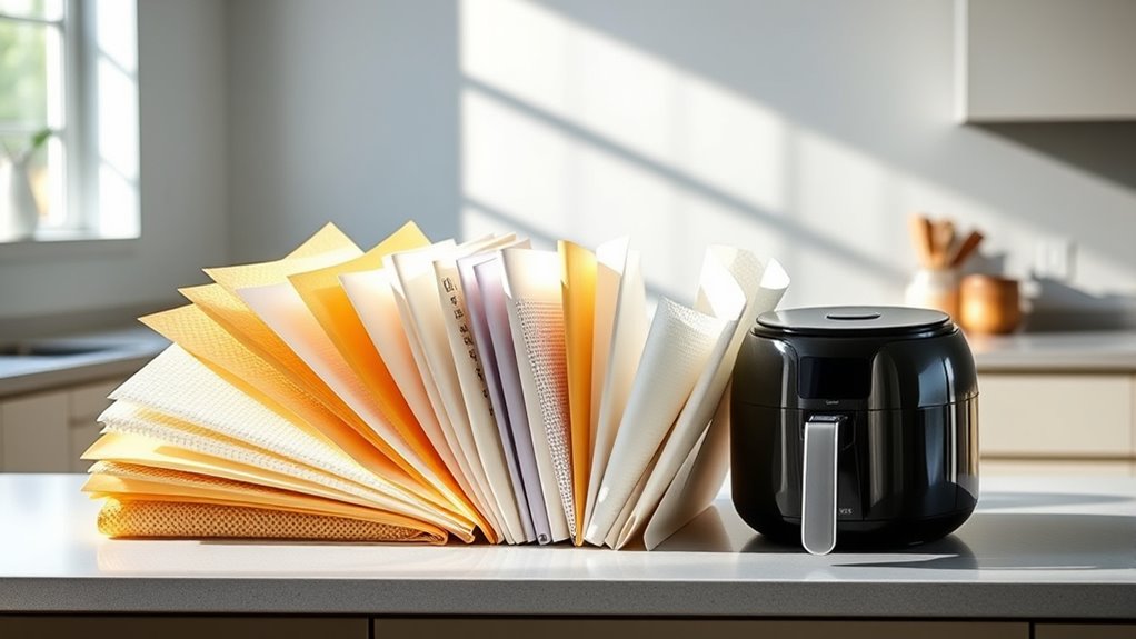 top air fryer baking papers