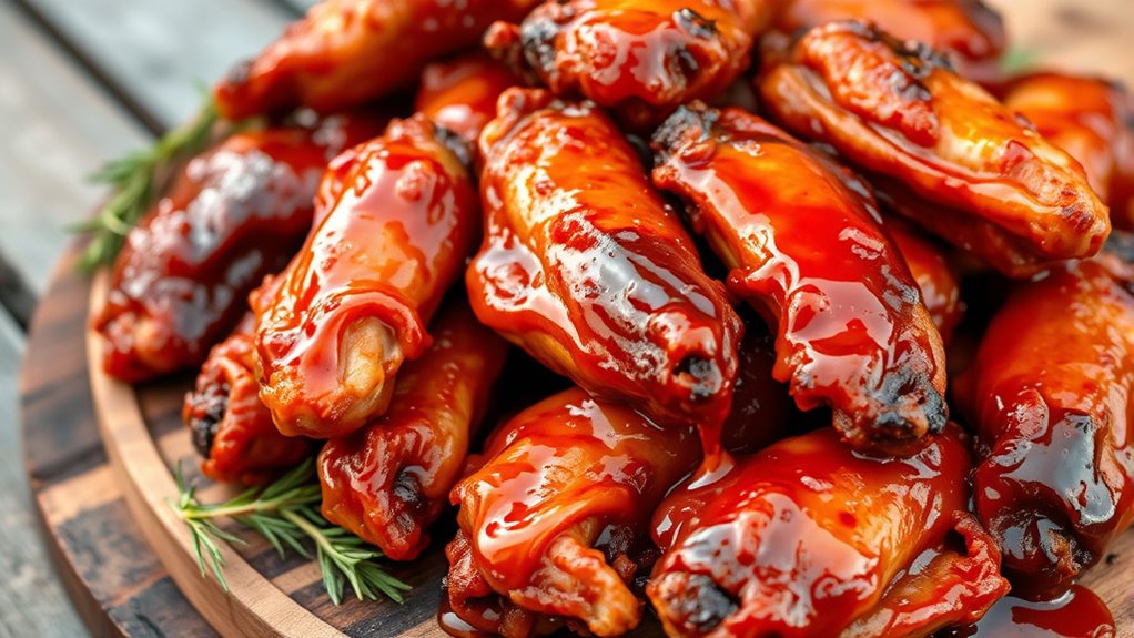top air fryer bbq wings