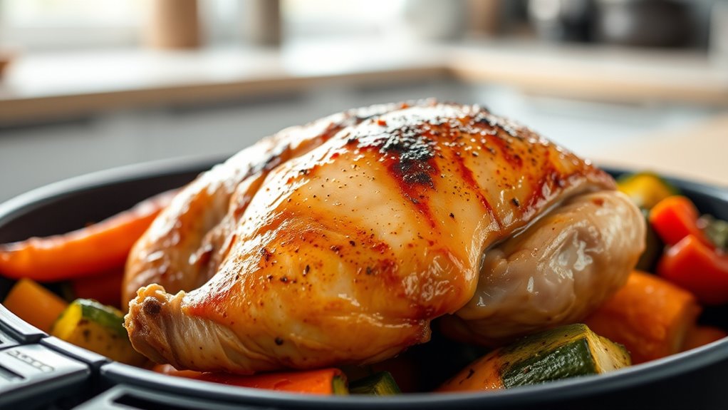 top air fryer chicken settings