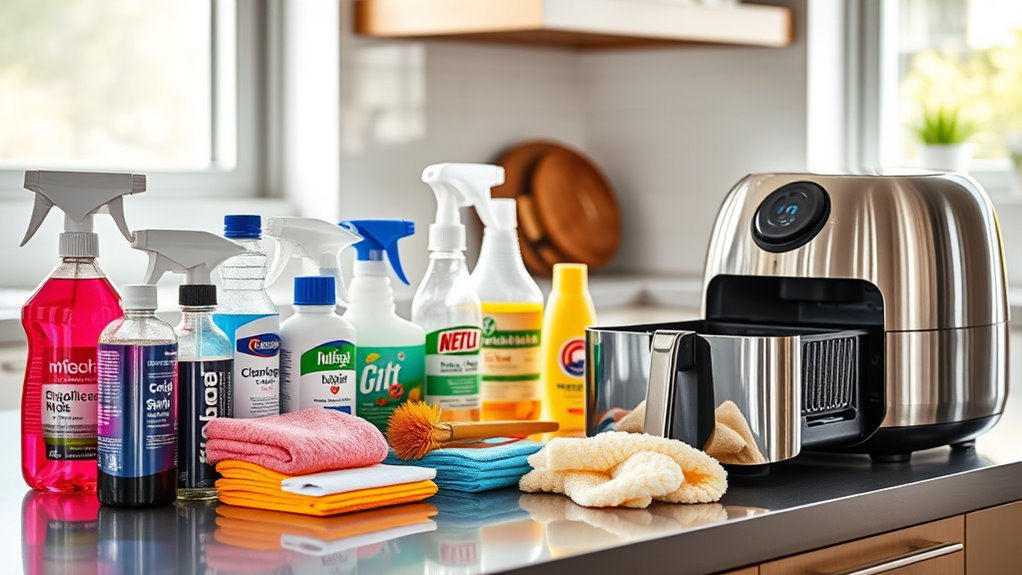 top air fryer cleaning products