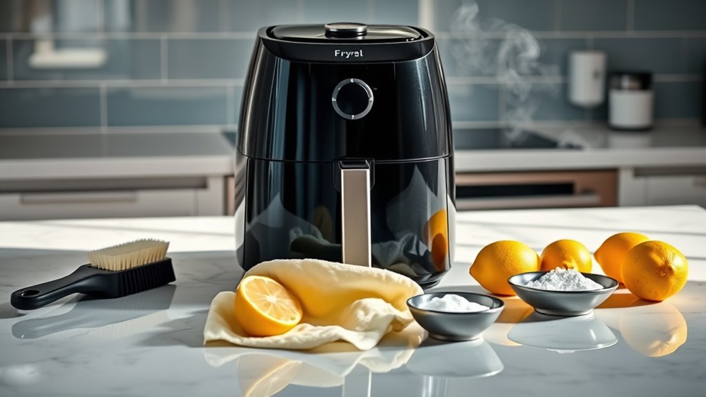 top air fryer cleaning tips