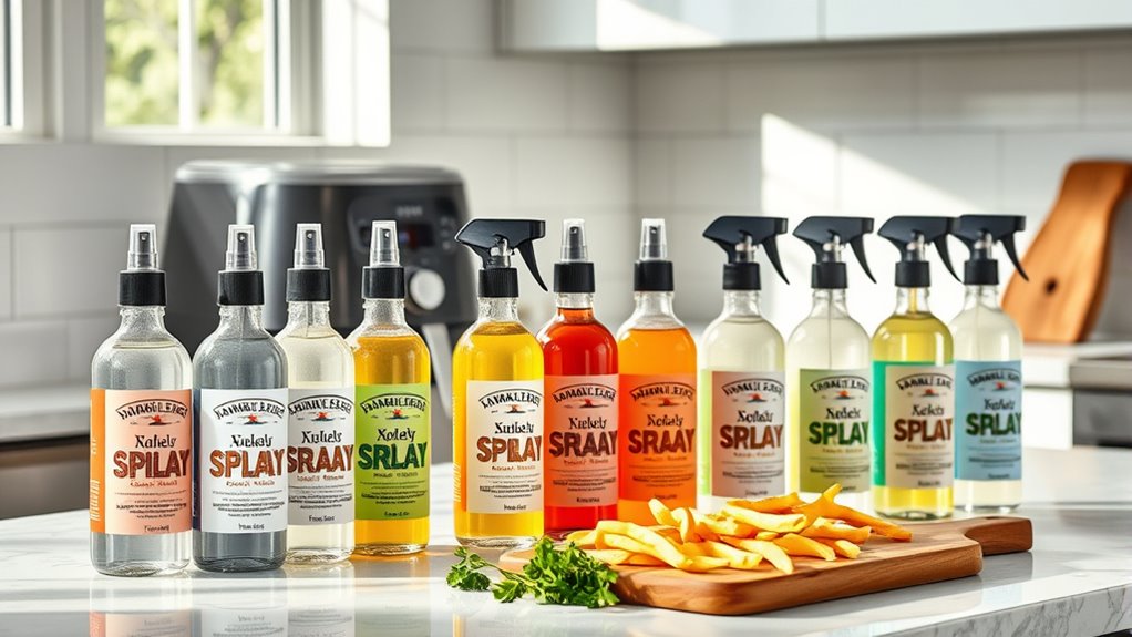 top air fryer cooking sprays
