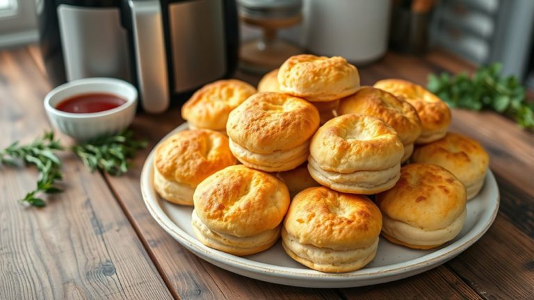 top air fryer donut biscuits