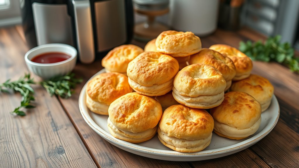 top air fryer donut biscuits