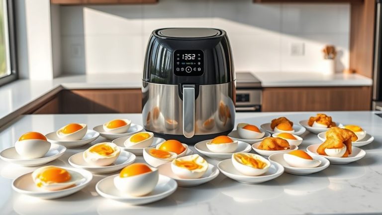 top air fryer egg settings