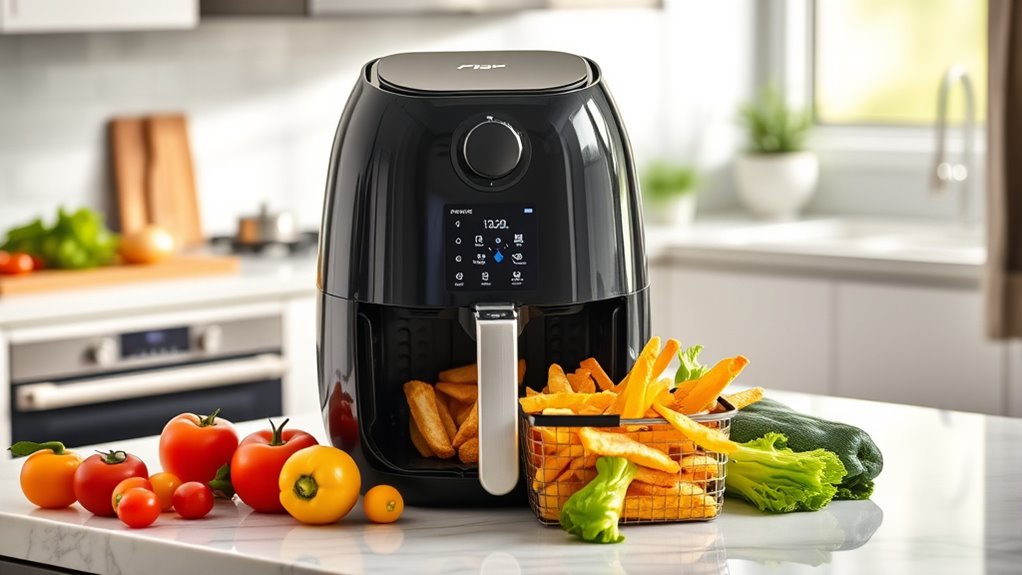 top air fryer features