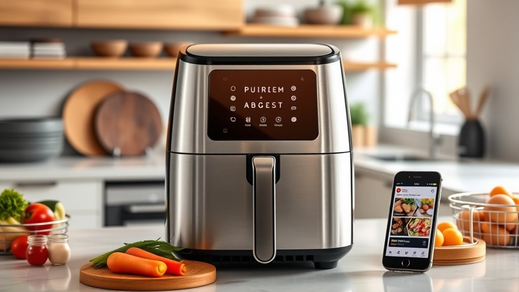 top air fryer features