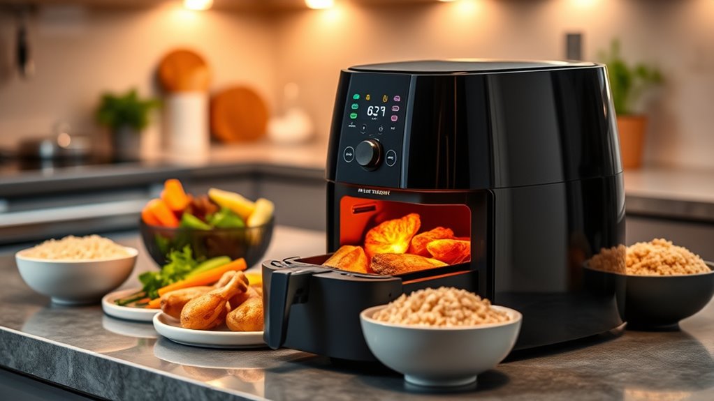 top air fryer features