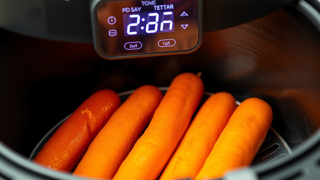 top air fryer hot dog settings