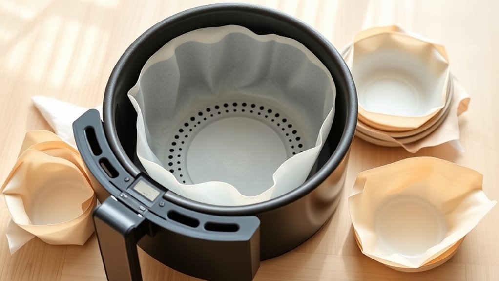 top air fryer liners