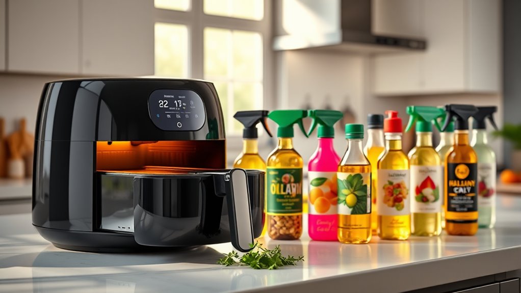 top air fryer oil sprays