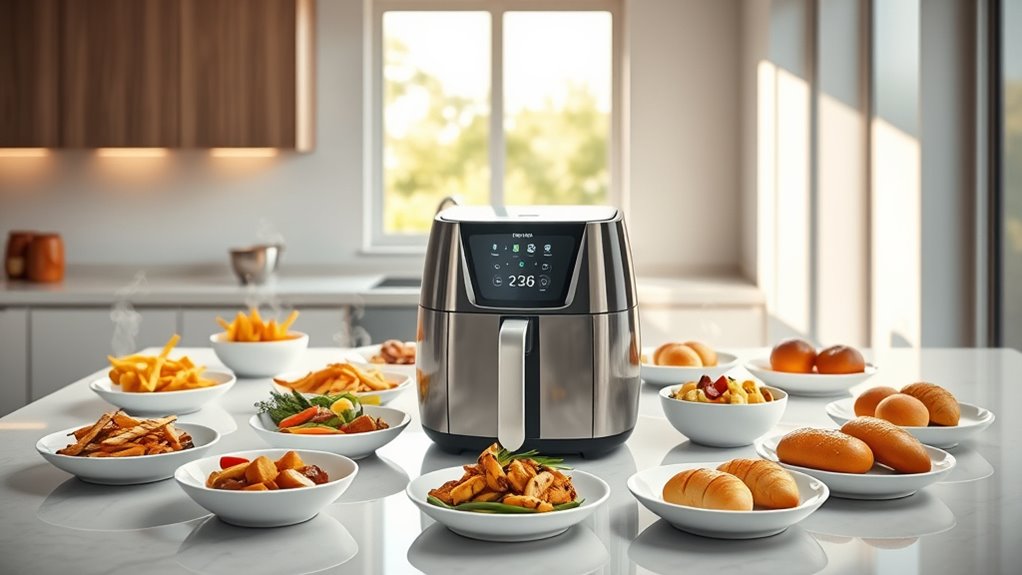 top air fryer settings