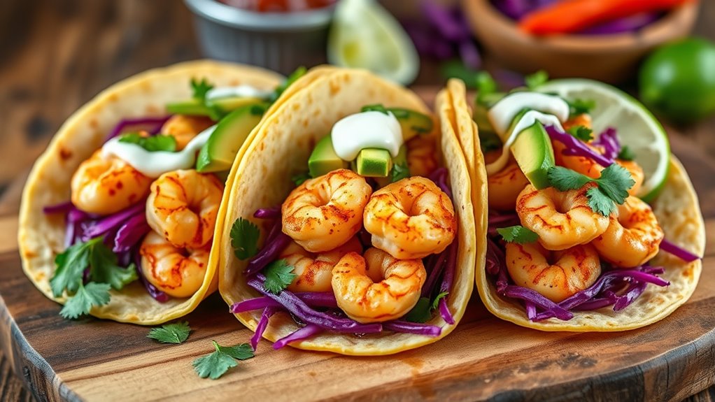 top air fryer shrimp tacos