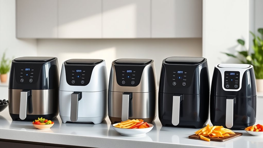 top air fryer sizes