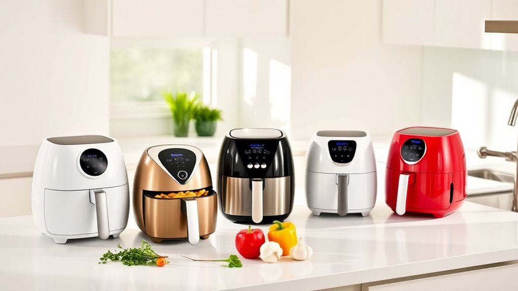 top air fryer sizes for two