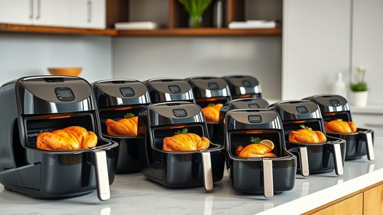 top air fryer sizes