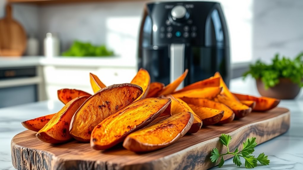top air fryer sweet potato settings