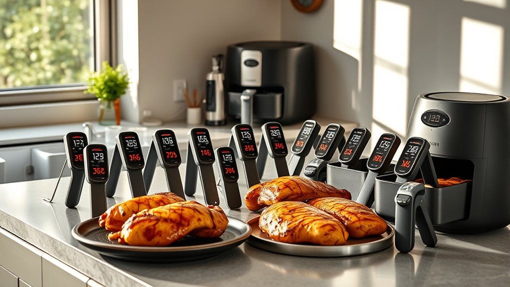 top air fryer thermometers