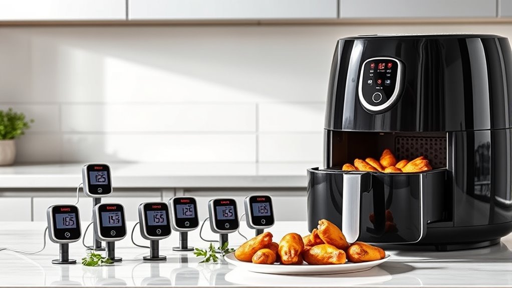 top air fryer thermometers