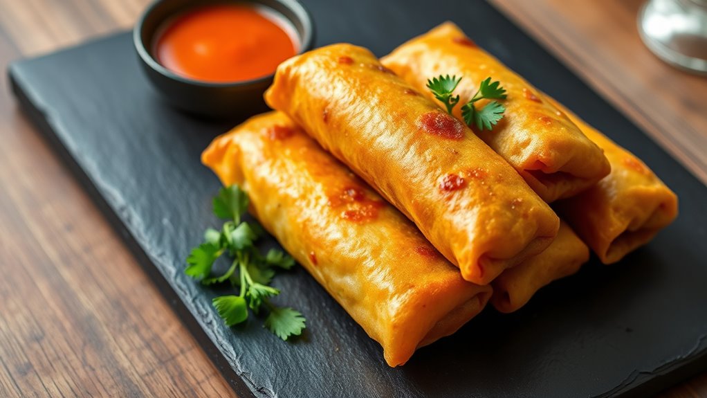 top crispy air fryer egg rolls